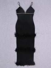 Load image into Gallery viewer, Anna Feather Maxi Dress FancySticated