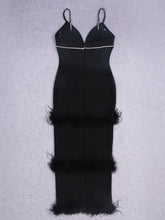 Load image into Gallery viewer, Anna Feather Maxi Dress FancySticated