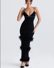 Load image into Gallery viewer, Anna Feather Maxi Dress FancySticated