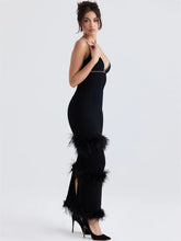 Load image into Gallery viewer, Anna Feather Maxi Dress FancySticated