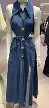 Load image into Gallery viewer, Ariana Denim Maxi Dress FancySticated