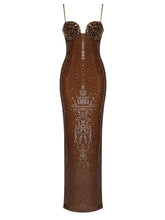 Load image into Gallery viewer, Bailey Elegant Sequin Maxi Dress FancySticated