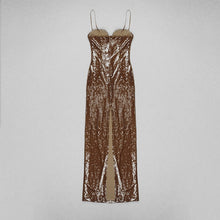 Load image into Gallery viewer, Bailey Elegant Sequin Maxi Dress FancySticated