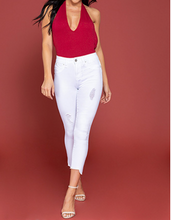 Load image into Gallery viewer, Bella High Rise Jeans- White FancySticated