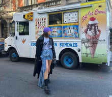 Load image into Gallery viewer, Bloom Asymmetric Denim Skirt FancySticated