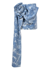 Load image into Gallery viewer, Bloom Asymmetric Denim Skirt FancySticated