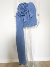 Load image into Gallery viewer, Bloom Asymmetric Denim Skirt FancySticated