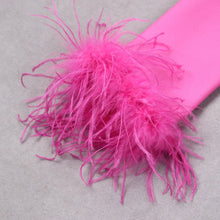 Load image into Gallery viewer, Brenda Feather Bandage Mini Dress FancySticated