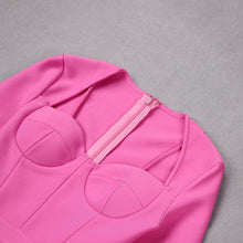 Load image into Gallery viewer, Brenda Feather Bandage Mini Dress FancySticated