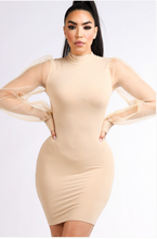 Load image into Gallery viewer, Cierra Mesh Sleeve Mini Dress FancySticated