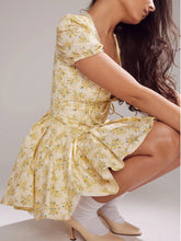 Load image into Gallery viewer, Deep-V Flower Fluffy Dress FancySticated