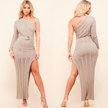 Load image into Gallery viewer, Diva One Shoulder Maxi Dress FancySticated