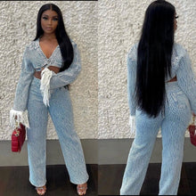 Load image into Gallery viewer, Eliza Denim Pants Set FancySticated