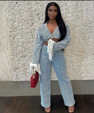 Load image into Gallery viewer, Eliza Denim Pants Set FancySticated