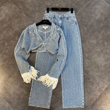 Load image into Gallery viewer, Eliza Denim Pants Set FancySticated