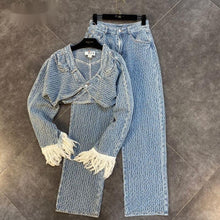 Load image into Gallery viewer, Eliza Denim Pants Set FancySticated