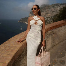 Load image into Gallery viewer, Floralle Crochet Knit Maxi Dress FancySticated