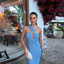 Load image into Gallery viewer, Floralle Crochet Knit Maxi Dress FancySticated