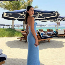 Load image into Gallery viewer, Floralle Crochet Knit Maxi Dress FancySticated