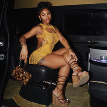 Load image into Gallery viewer, Jebena Knit Crochet Romper FancySticated