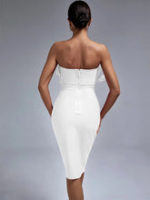 Load image into Gallery viewer, Joyce Feather Bandage Dress FancySticated