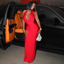 Load image into Gallery viewer, Kattie Ruched Maxi Dress FancySticated