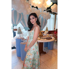 Load image into Gallery viewer, Lace Up Floral Corset Midi Dress FancySticated