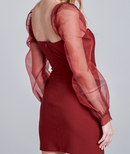 Load image into Gallery viewer, Linda Mini Dress - Wine FancySticated