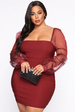 Load image into Gallery viewer, Linda Mini Dress - Wine FancySticated