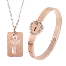 Load image into Gallery viewer, Love Heart Lock Bracelet FancySticated