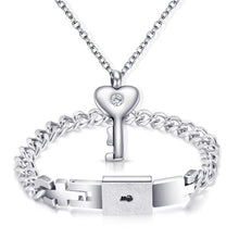 Load image into Gallery viewer, Love Heart Lock Bracelet FancySticated