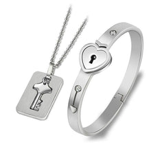 Load image into Gallery viewer, Love Heart Lock Bracelet FancySticated