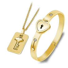 Load image into Gallery viewer, Love Heart Lock Bracelet FancySticated