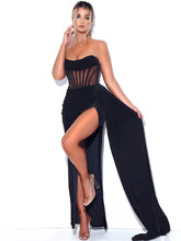 Load image into Gallery viewer, Love Off-Shoulder Velvet Maxi Dress FancySticated