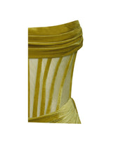 Load image into Gallery viewer, Love Off-Shoulder Velvet Maxi Dress FancySticated