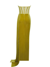 Load image into Gallery viewer, Love Off-Shoulder Velvet Maxi Dress FancySticated