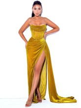 Load image into Gallery viewer, Love Off-Shoulder Velvet Maxi Dress FancySticated