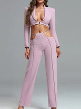 Load image into Gallery viewer, Love Yourself Crop Blazer Set FancySticated