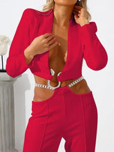 Load image into Gallery viewer, Love Yourself Crop Blazer Set FancySticated