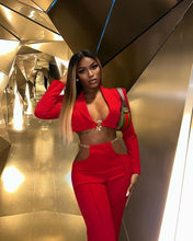 Load image into Gallery viewer, Love Yourself Crop Blazer Set FancySticated