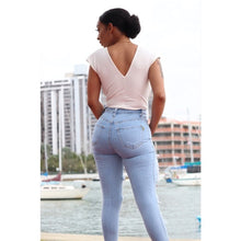 Load image into Gallery viewer, Luxe High Waist Jeans- Blue FancySticated