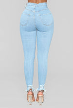 Load image into Gallery viewer, Luxe High Waist Jeans- Blue FancySticated
