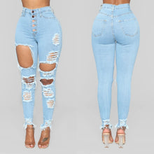 Load image into Gallery viewer, Luxe High Waist Jeans- Blue FancySticated