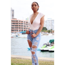 Load image into Gallery viewer, Luxe High Waist Jeans- Blue FancySticated