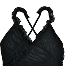 Load image into Gallery viewer, Monika Ruffle Mesh Mini Dress FancySticated