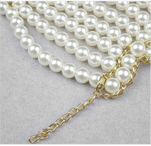 Load image into Gallery viewer, Pearl Bustier Beaded Crop Top FancySticated