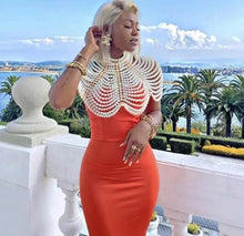 Load image into Gallery viewer, Pearl Bustier Beaded Crop Top FancySticated