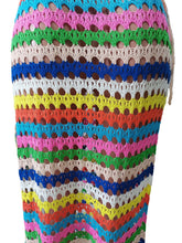 Load image into Gallery viewer, Rainbow Crochet Skirt FancySticated