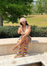 Load image into Gallery viewer, Rainbow Crochet Skirt FancySticated