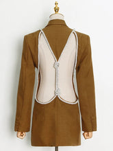 Load image into Gallery viewer, Regine Backless Blazer FancySticated